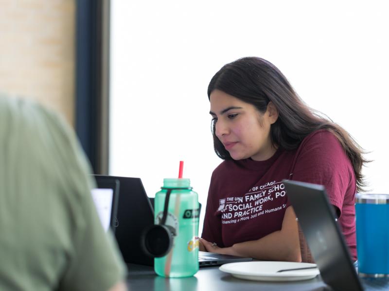 person studying